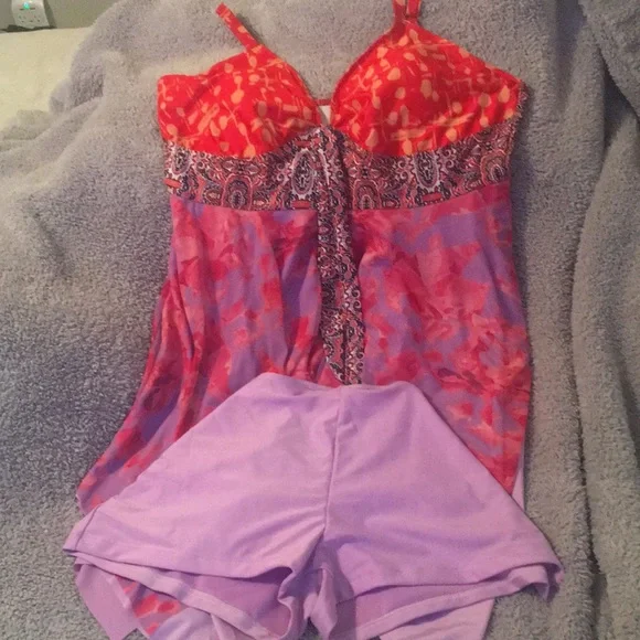 Woman’s XL swim wear shades of Orange,red and purple. Brand new. - Picture 3 of 14